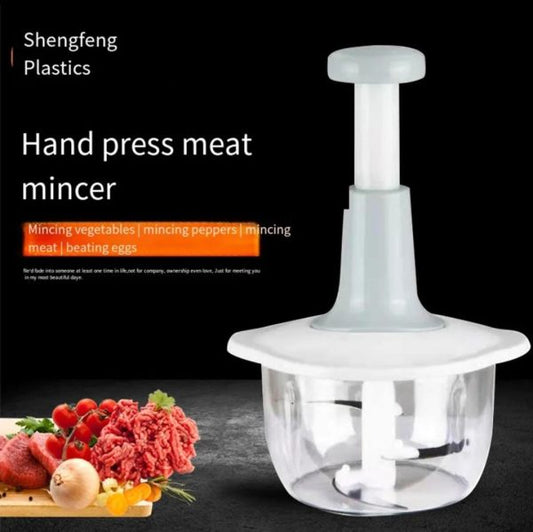 Manual Food Push Chopper For Vegetables & Meat